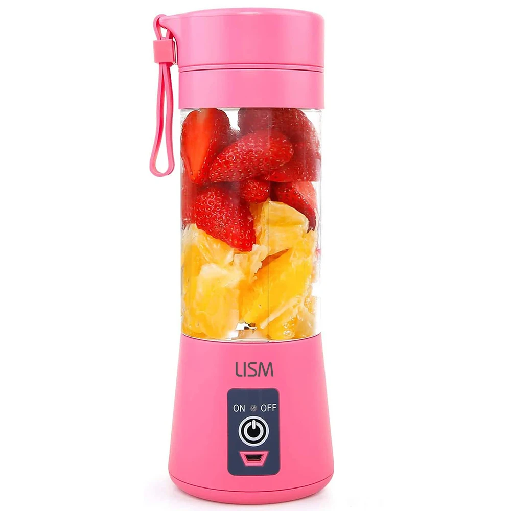 

Portable Blender Mixer, Personal Size Smoothies and Shakes, Handheld Fruit Liquidificado USB Rechargeable Juicer Cup, licuadora