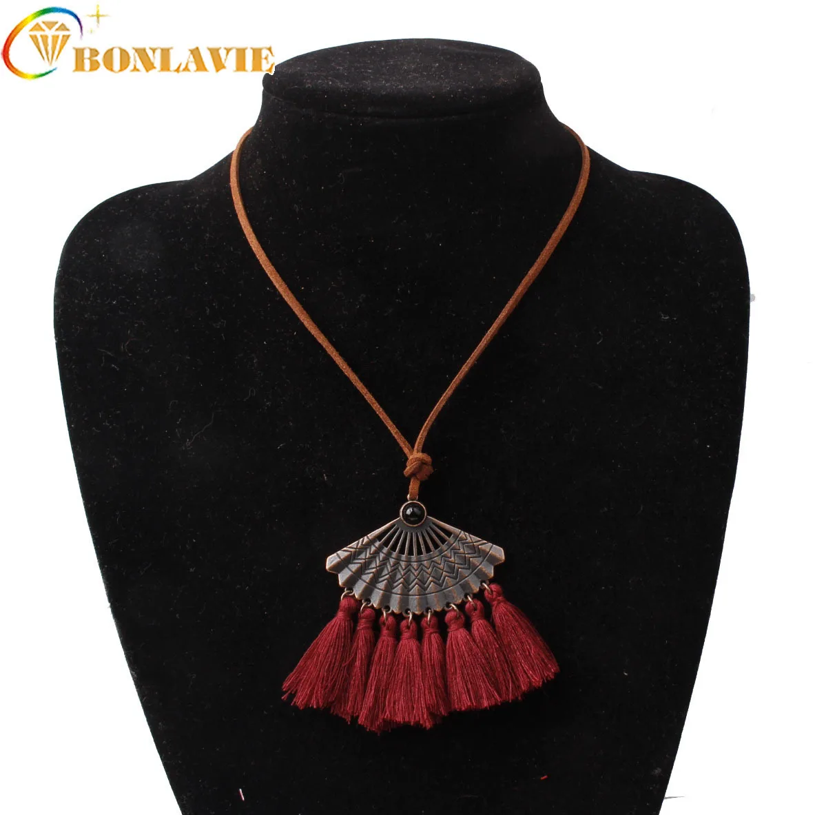 Лидер продаж ожерелье с подвеской в стиле шик длинные кисточки разноцветные