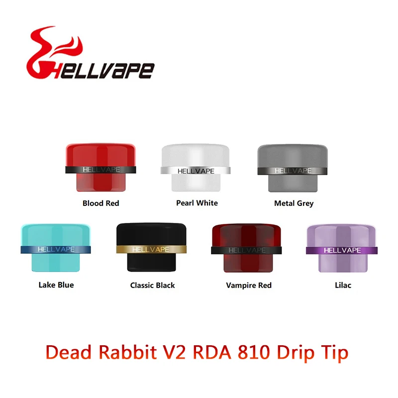 Наконечник капельного атомайзера 810 для танка Hellvape Dead Rabbit V2 RDA Vape, уста для электронной сигареты.