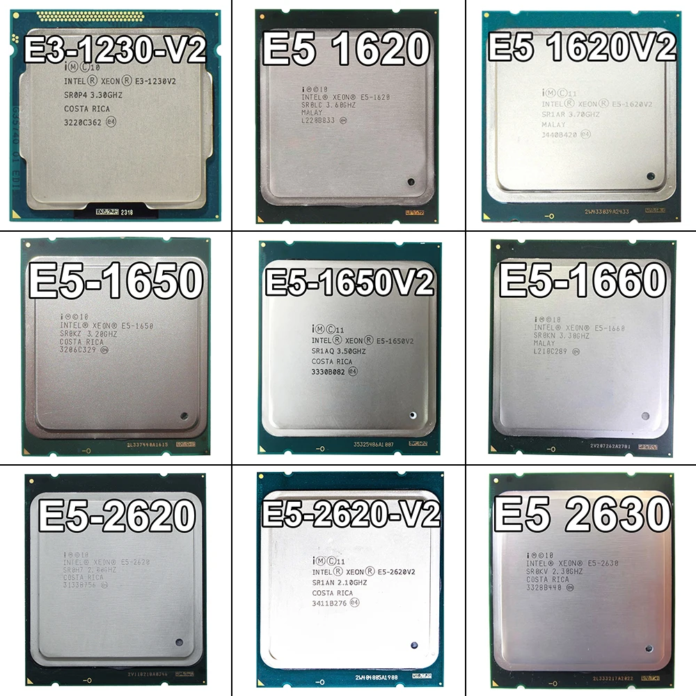 Процессор Intel-Xeon серии E5 2689, E5 2640, E5 2630 V2, E5 2650 V2, E5 2670, для LGA 2011 материнская плата поддержка X79 двойная материнская плата