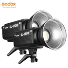Осветитель Godox SL-150W 150WS, светодиодный студийный фонарь с ЖК-панелью и байонетом Bowens, 5600 к, 2 шт.