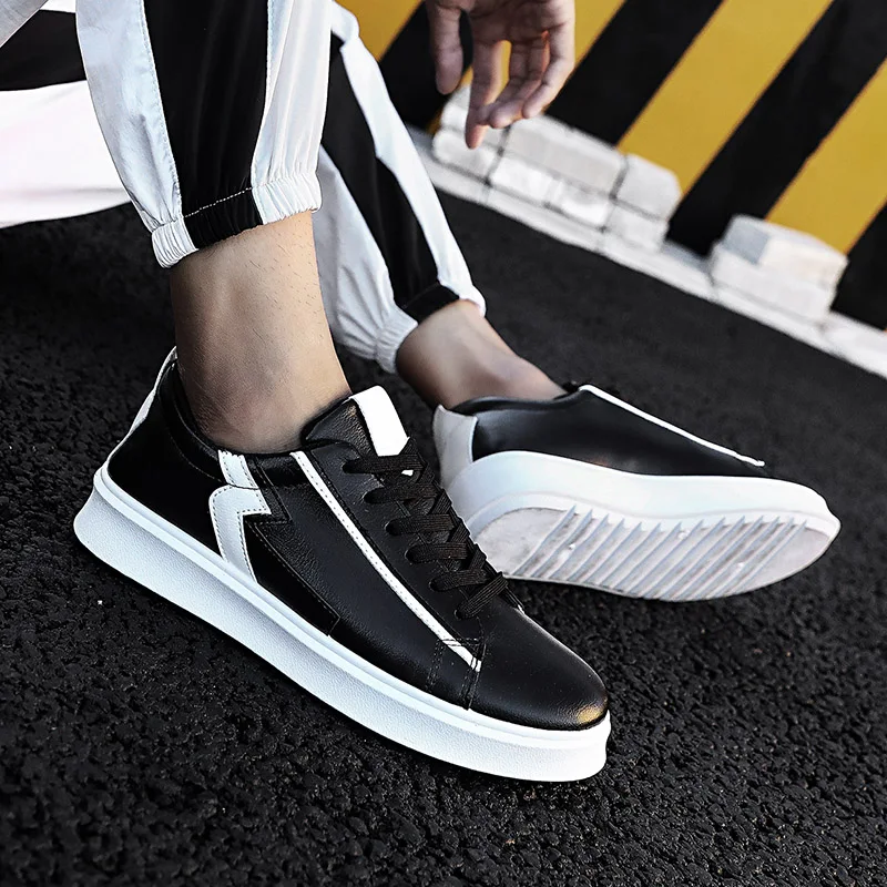 Мужские кроссовки zapatos модные мужские повседневные de 39 Лидер продаж кожаные