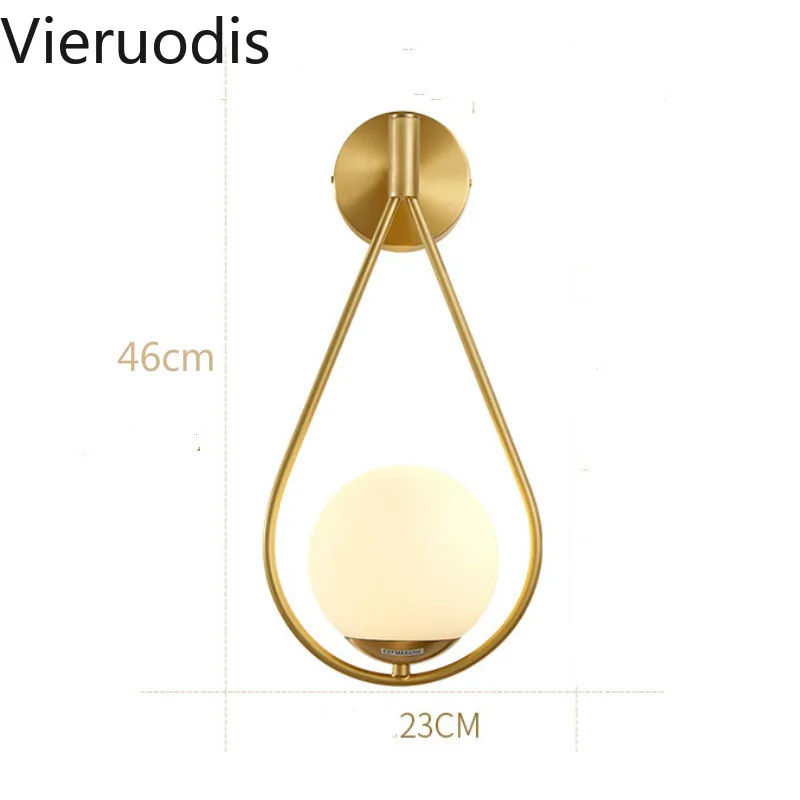

Nordic LED Wall Lamp Water Drop Glass Home Decoration Wallmount Light Fixture for Living Room Bedside Sconce Decor Loft Lighting