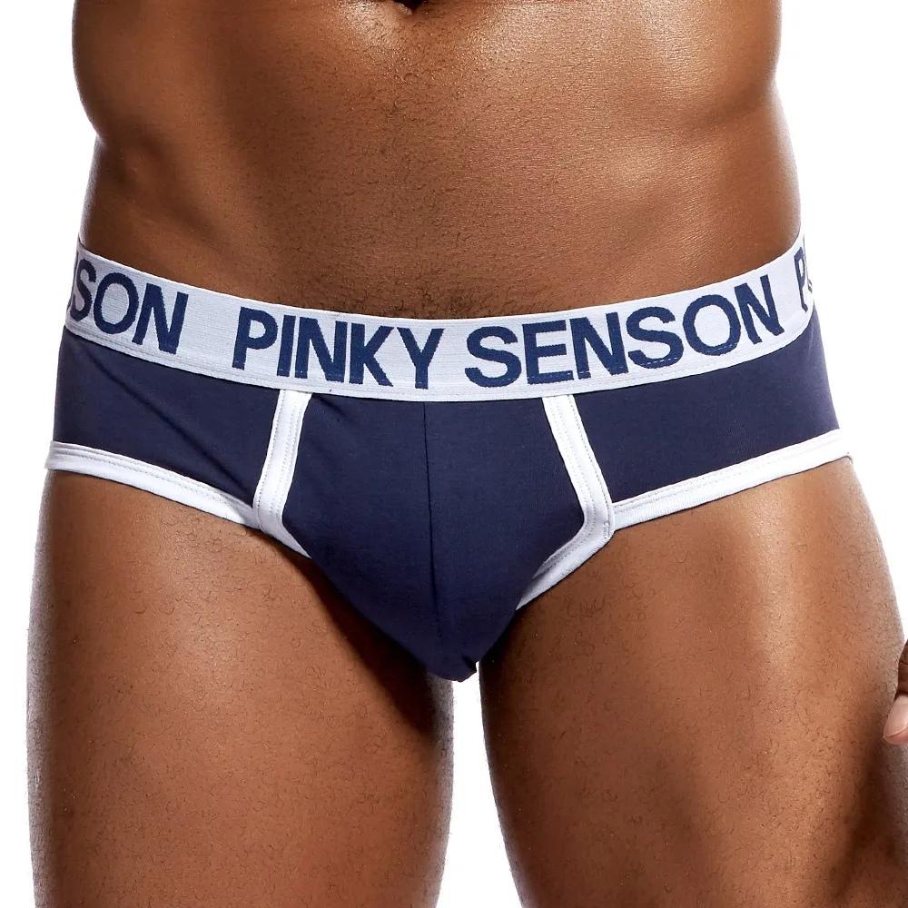 Трусы брифы Pinkysenson мужские однотонные хлопковое нижнее белье шорты трусы| |