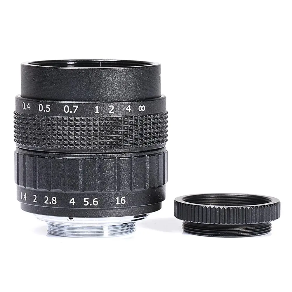 Фуцзянь 50 мм f/1 4 APS-C Объективы для видеонаблюдения + переходное кольцо 2 Кольцевая