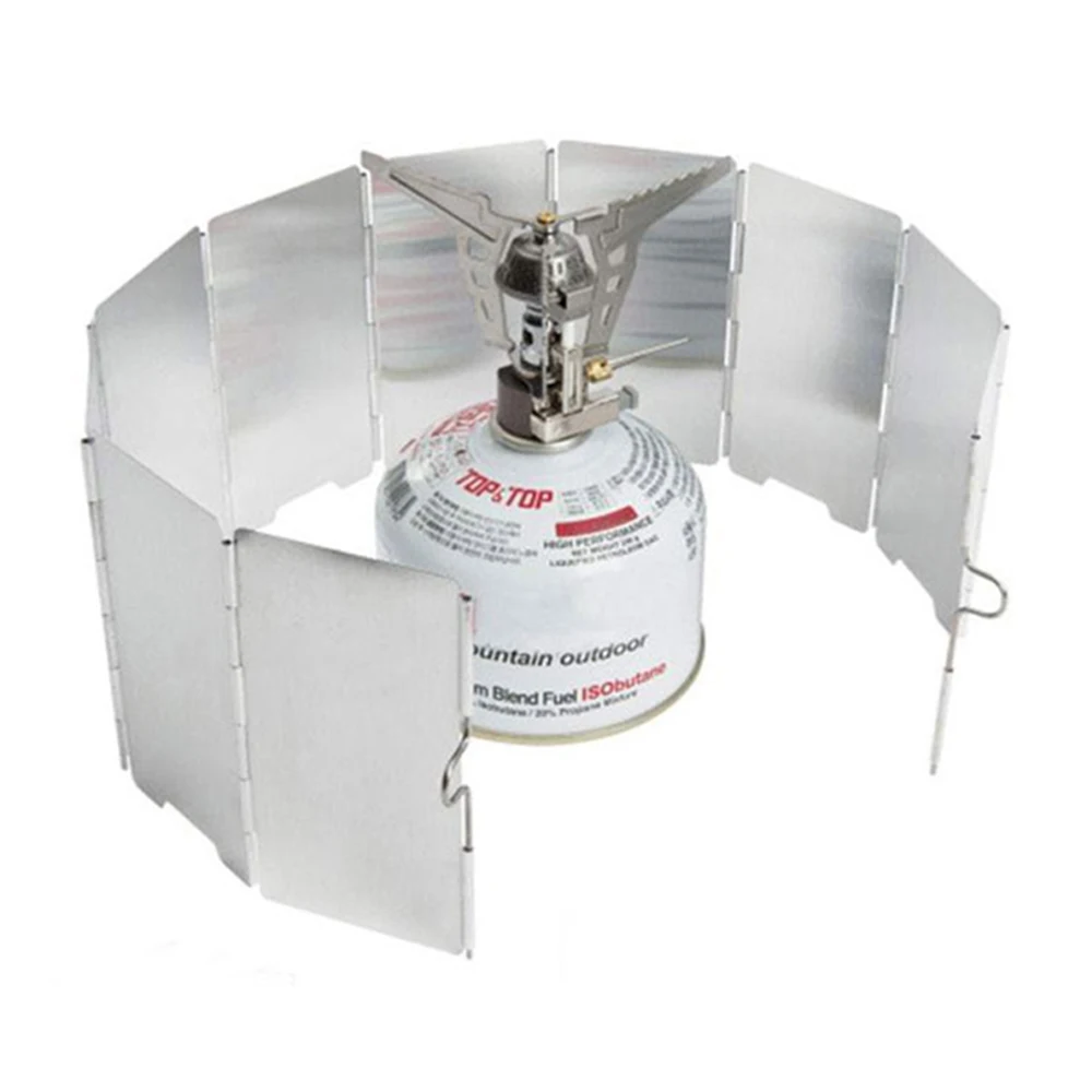 Ветрозащитная плита 9/10 для газовой горелки ветрозащитный экран пикника кемпинга