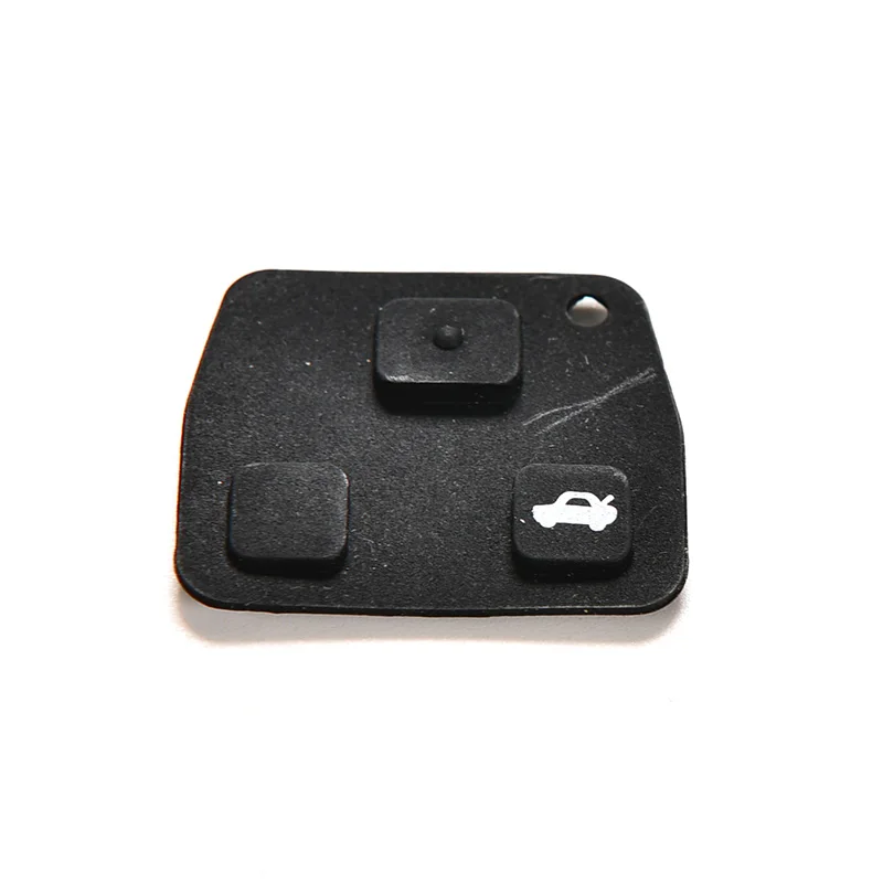 Hot Sale 1PC Rubber Key Pad 3 Buttons Car Remote Cases Pads For Toyota Avensis Corolla Lexus Rav4 | Автомобили и мотоциклы