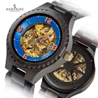 Мужские автоматические механические часы BOBO BIRD, деревянные водонепроницаемые мужские часы, модный роскошный дизайн, принимаются индивидуальные отличные подарочные коробки