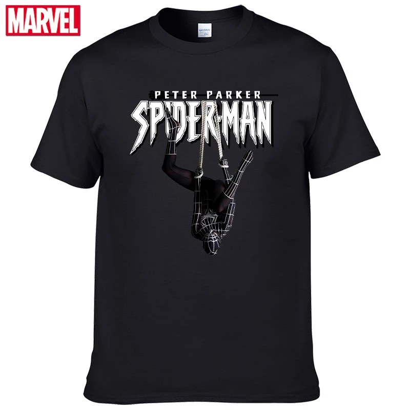 С изображением героев фильма Марвел мстители Человек-паук футболка удобные