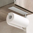 Кухонный самоклеящийся держатель для бумажных полотенец, вешалка для туалетной бумаги, стойка для Хранения Рулонов, настенная подвесная стандартная полка 2021