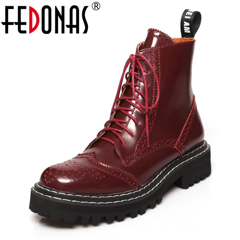 FEDONAS/пикантные женские ботильоны из натуральной кожи на высоком каблуке Сезон