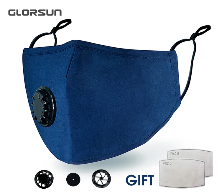 002BA013 GLORSUN моющиеся загрязнения pm2.5 n95 маска тонкой n99 воздушный фильтр анти запах смога Лето Пользовательские Хлопок пыльца пыли маска - Цвет: 002BA013