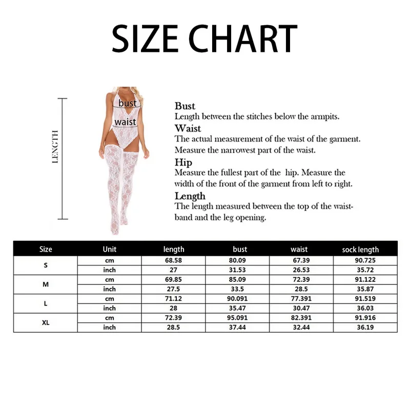 

2021 Women's Sexy Lace Bodysuit Sleeveless See-through Backless Deep V-neck Skinny Halter Jumpsuit With Socks Female New Style