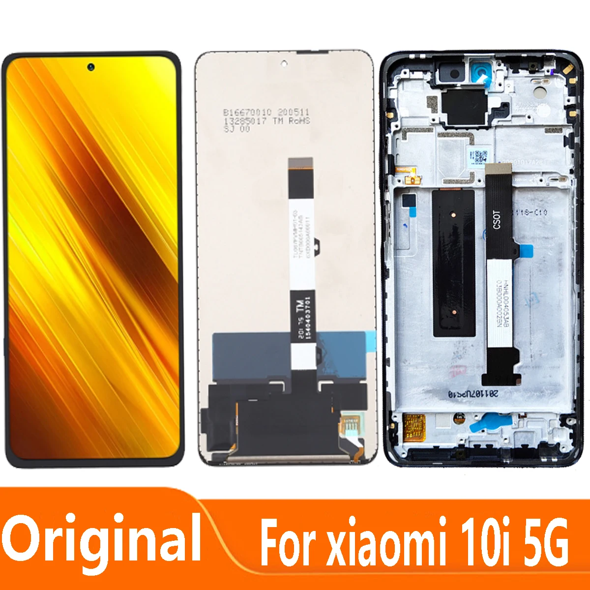 

Original Display Replace 6.67'' For Xiaomi Mi 10i 5G LCD Touch Screen Replacement Digitizer Assembly M2007J17I Repair Parts