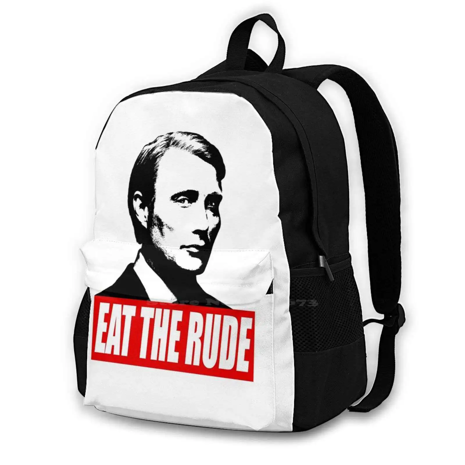 

Eat The Rude - Hannibal Fashion Travel Laptop School Backpack Bag Hannibal Hannibal Lecter Nbc Hannibal Will Hannigram Mads