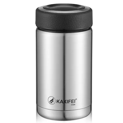 silver Деловая вакуумная колба с фильтром, термос для чая, кофе, кружка, Изолированная бутылка, 304 нержавеющая сталь, вакуумная колба, термокружки для путешествий - Цвет: silver