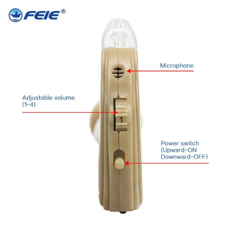 

S-109s chargeable Hearing Aid Digital BTE Hearing Aids Adjustable Tone Sound Amplifier Portable Deaf Elderly digital Hearing Aid