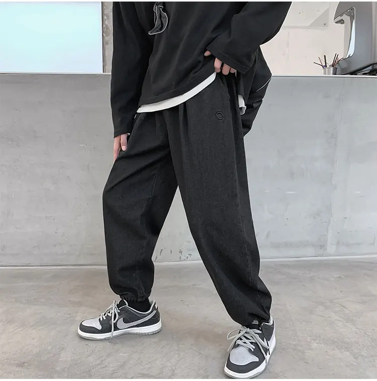 

2021 Spring and Autumn New Straight Jeans Men's New Fashion Brand Hong Kong Style Pants Simple Fashion Loose Long Pants