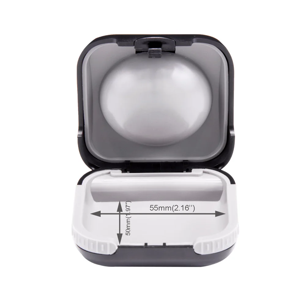 Портативный чехол для слухового аппарата черный белый | Красота и здоровье