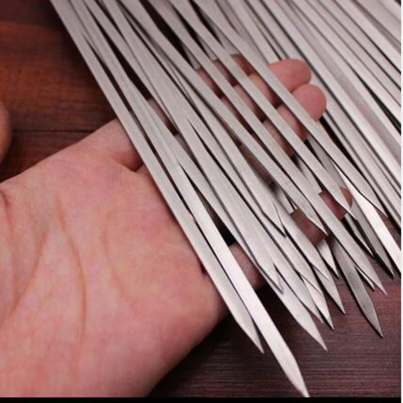 10 шт.! Многоразовые 33 см металлические длинные шпажки иглы из нержавеющей стали