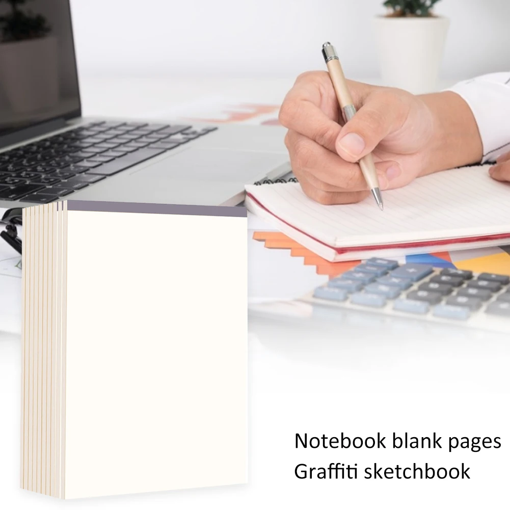 

A4 Notebook Blank Inner Page Graffiti Draft Sketchbook Thickened Beige Paper For Sketching Note Painting 40 Pages