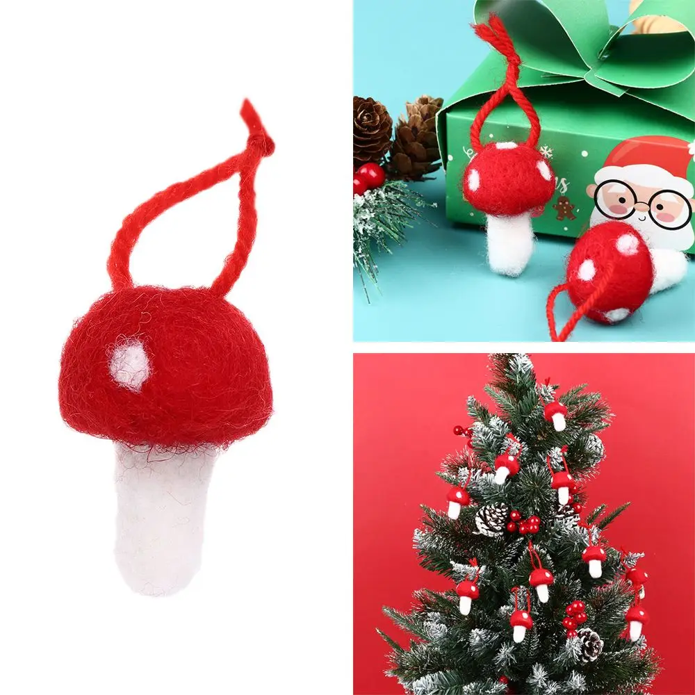 

DIY ремесла, праздничные украшения, Рождественская елка, рождественские грибы, войлочные грибы, подвесное украшение