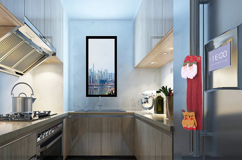 4 шт. новогодние чехлы на ручки холодильника | Дом и сад