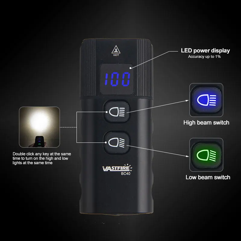 Водонепроницаемый USB TYPE-C перезаряжаемые Bicycel свет LED горный велосипед передний