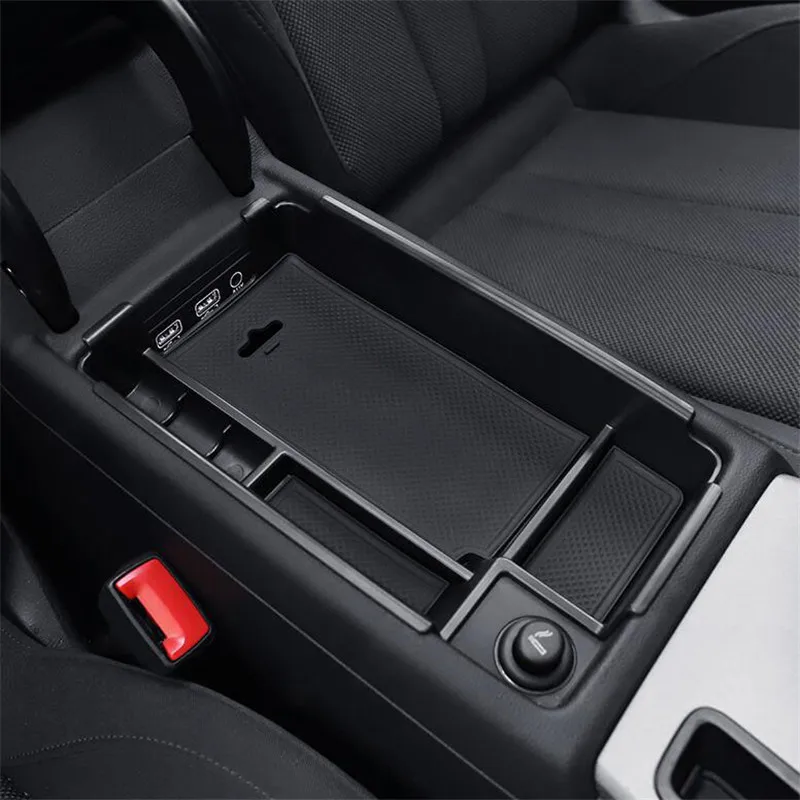 Фото Для Audi A4 B9 A5 S4 S5 автомобильные аксессуары, центральный подлокотник, ящик для хранения, консоль, держатель лотка, чехол, украшение интерьера №5