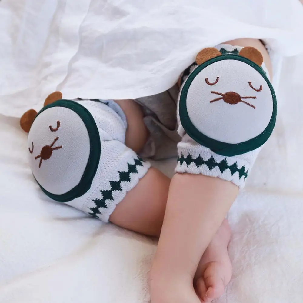 Rodilleras antideslizantes para beb&eacute; reci&eacute;n nacido, cubierta de protecci&oacute;n de seguridad, calcetines para gatear, regalo para beb&eacute;s de 0 a 12 meses, 2 M Uds.-1