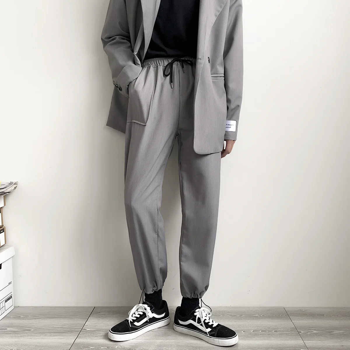 

2021 Men's Western-style Trousers Leisure Casual Pants Formal Business Design Cotton Homme Pantalon 4 Color Suit Pants M-3xl