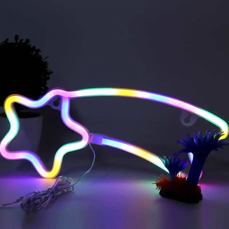 LED Sign Light Novelty Neon Lamp Colorful Fixtures for Wall Decoration Home Wedding Birthday Party | Лампы и освещение