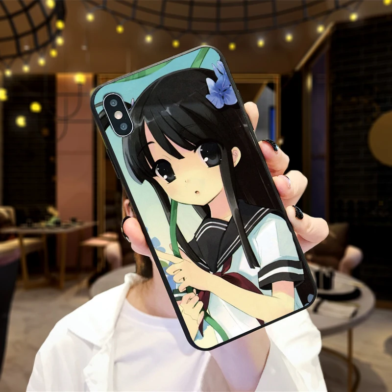 Милый аниме Мягкий ТПУ чехол для Apple IPhone X XR XS MAX 5 5S 5C SE 6 S 7 8 Plus ipod touch силиконовый |