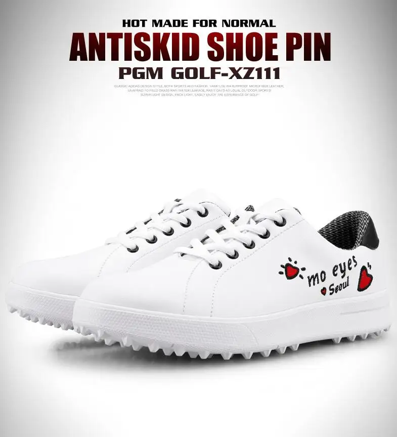 

PGM Women Golf Shoes Women's Leisure Non-slip Fixed Nail Sneakers