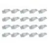 Слоновая кость 20 шт T10 автомобиля Белый светодиодный 194 168 SMD W5W, на танкетке, с боковой светильник лампа, работающего на постоянном токе 12 В в общем Габаритные Огни# P5 - Цвет: Слоновая кость
