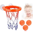 Детская корзина для игр в ванну, корзина для водяных мячей, забавная пластиковая корзина для ванны и душа, сетчатые чашки, хранилище для игрушек и баскетбола