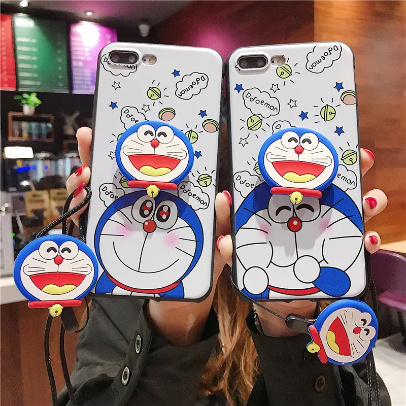 Новый креативный ремешок чехол для телефона iPhone X XS XR XSMax 8 7 6 6S PluS мультяшный кулон