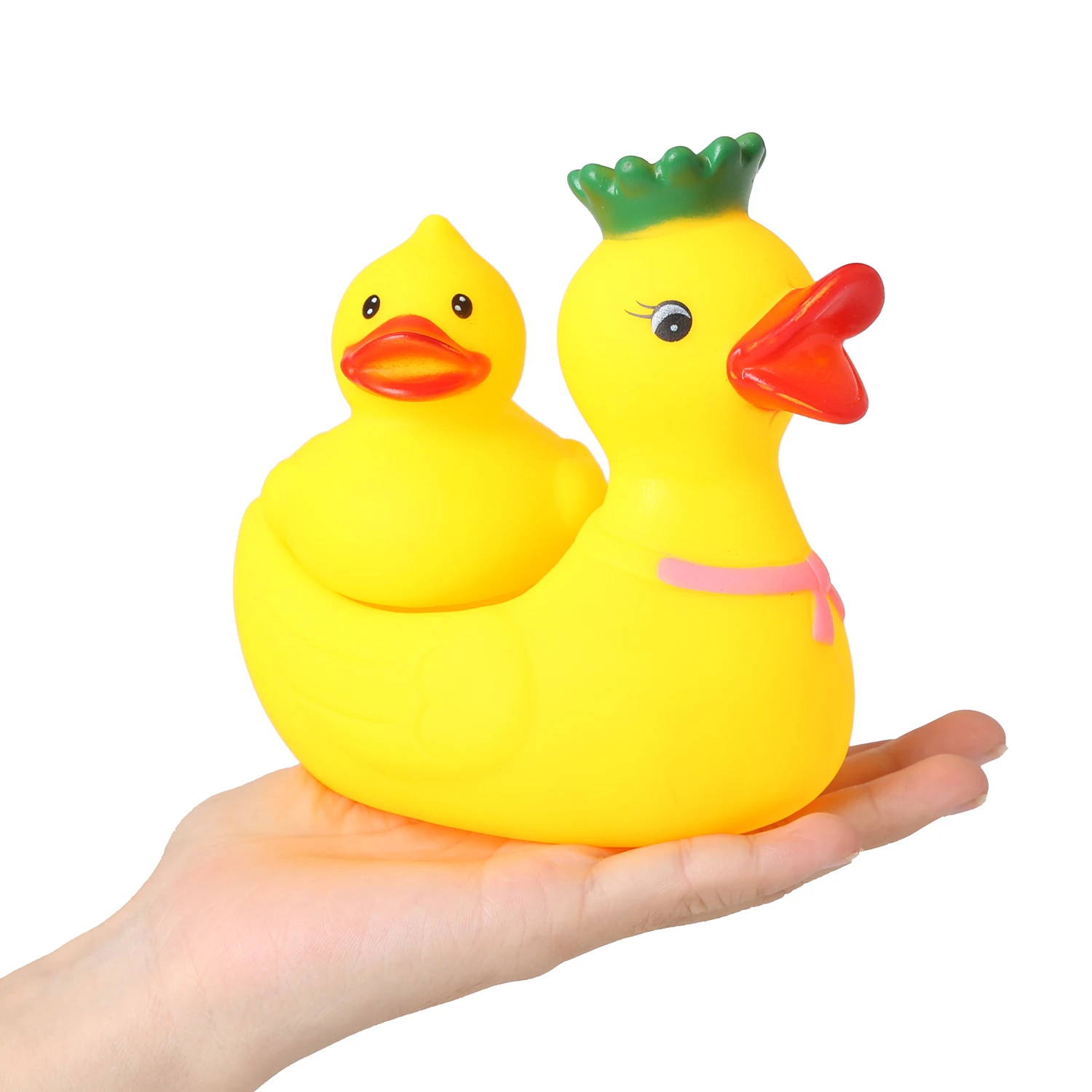2 шт./лот милые желтые резиновые утки пищащие выдавливающие звук ныряющие игрушки