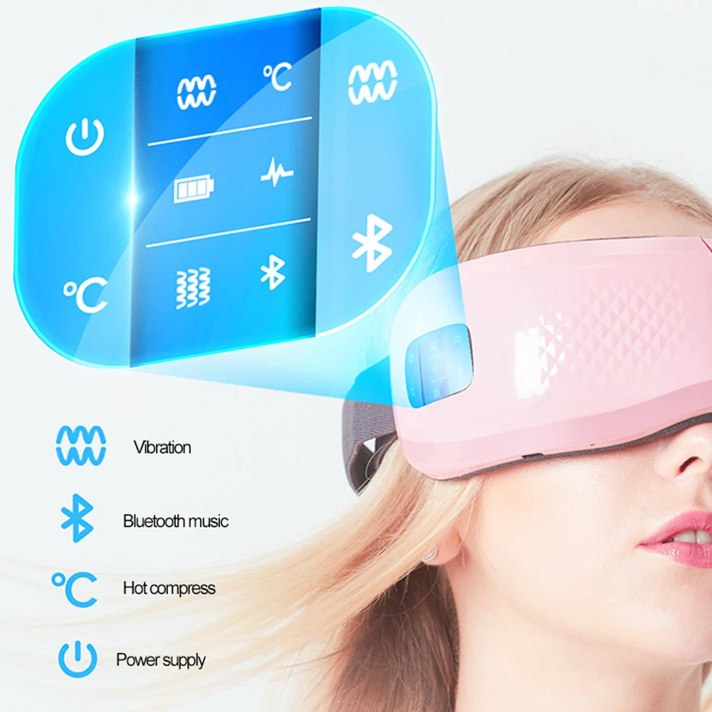 Bluetooth умный Вибрационный массажер для глаз прибор ухода за глазами горячий