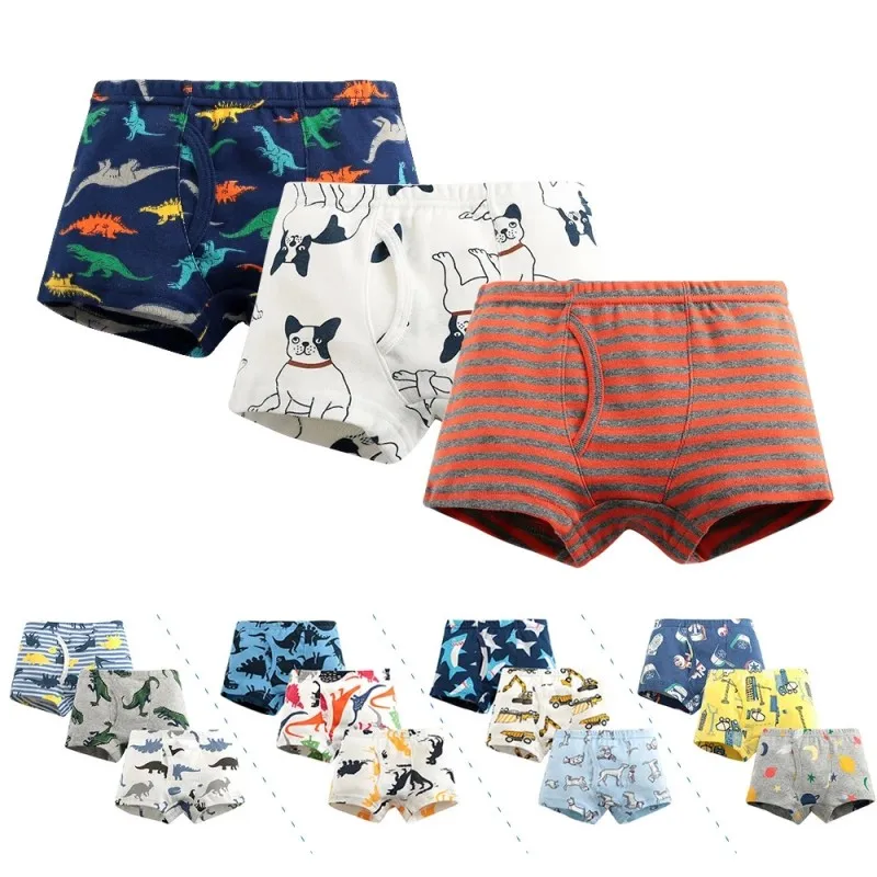 

3 Pcs 5pcs/lot Kids Boys Underwear Cartoon Children's Shorts Panties for Baby Boy Boxers Panty Teenager Underpants 1-12T