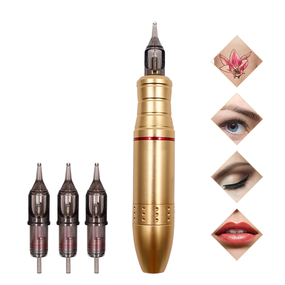 

Rotary Tattoo Machine Pen Permanent Makeup Machine Powerful Motor Needle Cartridges for Tattoo Body Artists
