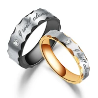 2021 trend titanium steel stainless steel couple ring charm male and female couple wedding ring jewelry accessories