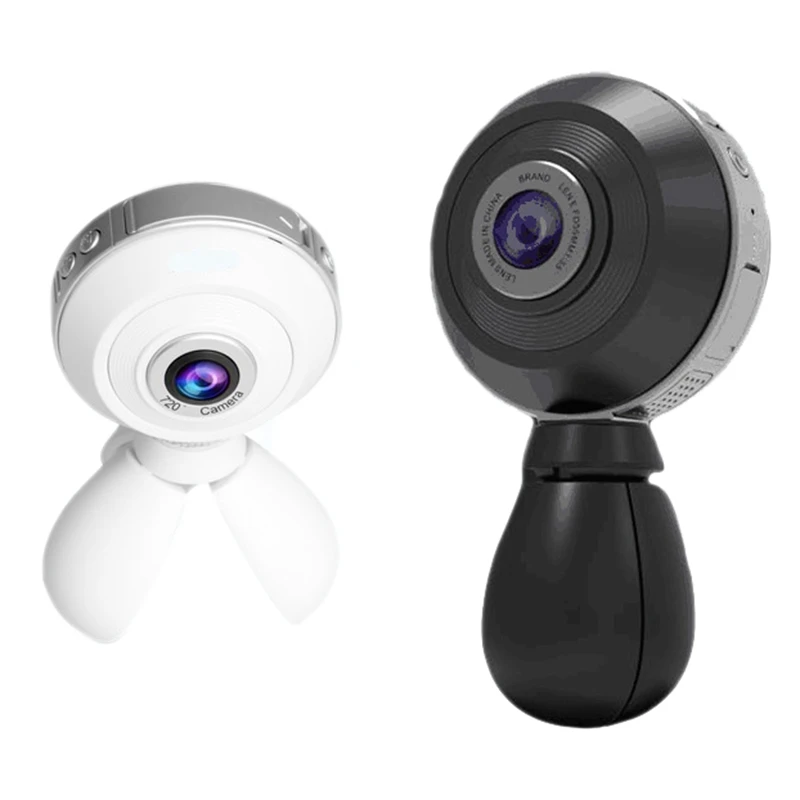 

720°VR Panoramic White Camera Mobile Phone Computer Terminal Photo TF Card for Outdoor Travel Office Gathering