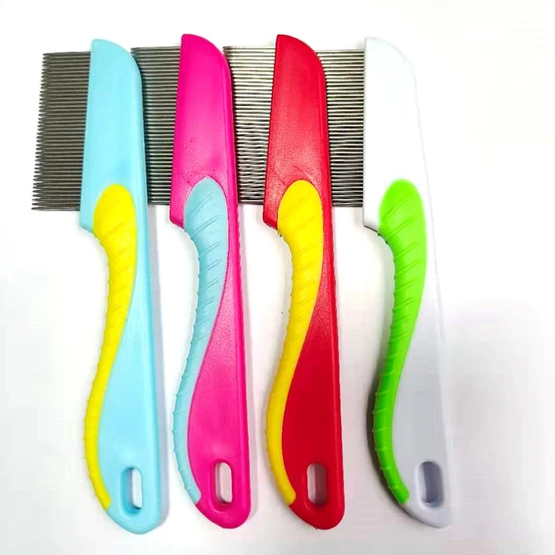 

Pet Grooming Comb For Dog Cats Hair Removal Single Row Straight Comb Stainless Steel Puppy Dogs Cat Hair Pet Grooming Care Tools