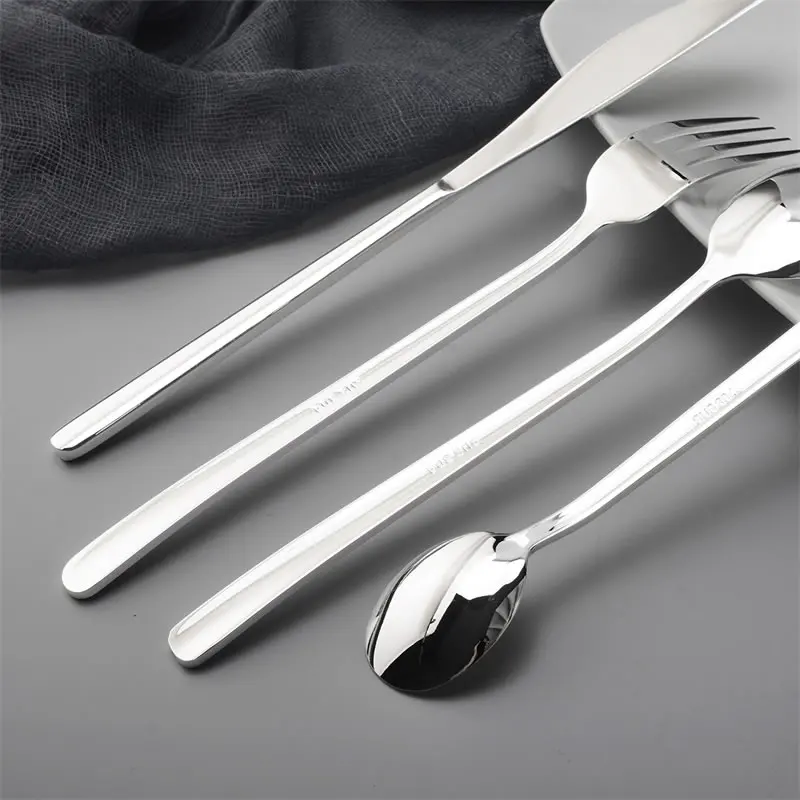 Высокое качество Посеребренная столовая посуда набор из нержавеющей стали