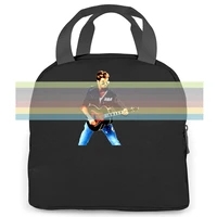 george michael wham guitar music novelty printing newest women men portable insulated lunch bag adult