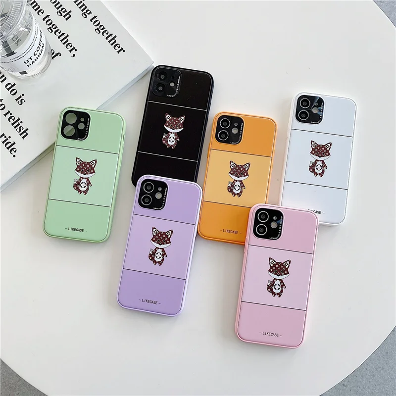 

Little Fox Star Same Model iPhone 12 pro max silicone чехол на айфон 12 new iPhone 11 pro anti-drop phone case