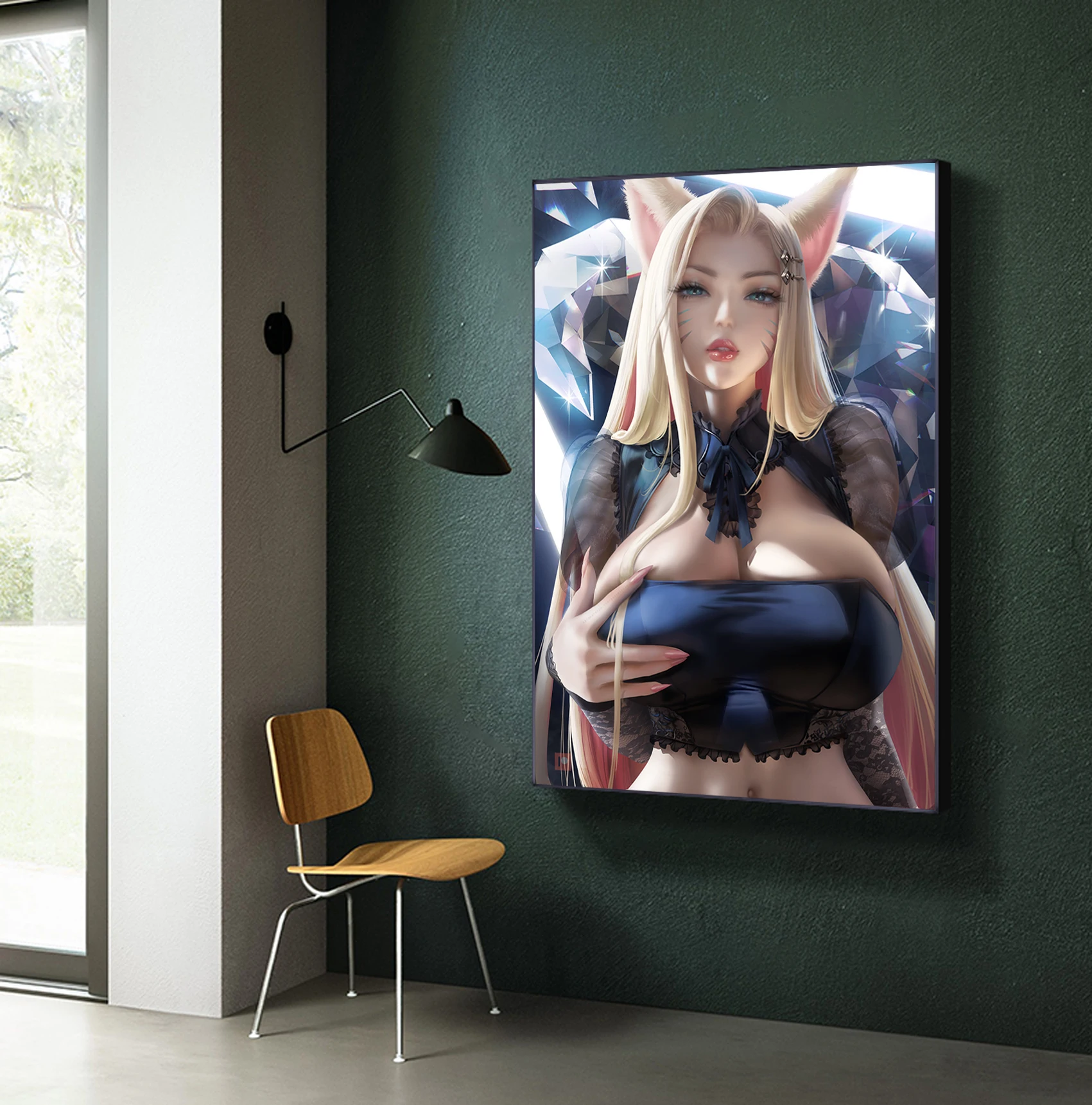 

KDA Ahri Legends League Game Poster Wall Art Nordic Canvas HD Print Picture Modular Modern Painting Living Room Home Decoration