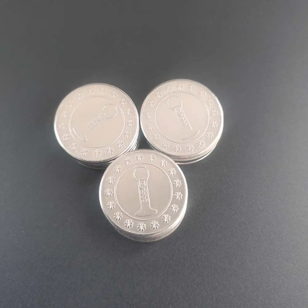 Жетоны игровые металлические из нержавеющей стали 100*24 2 мм 1 8 шт.|Игры с монетами| |