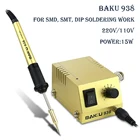 Паяльная станция BAKU, компактная паяльная станция 220 В110 В с быстрым нагревом для ремонта телефонов SMD SMT DIP